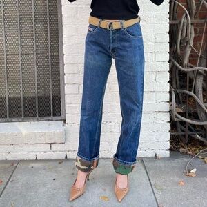 Triple Five Soul Jeans Blue Cotton Denim Straight Baggy 90s Y2K / 27x31 unisex